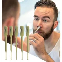 kit 5/10 Aparador De Pelos Do Nariz C/Cabeça removível Ferramentas De Remoção Laváveis Giratórias