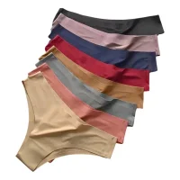 Kit 5 Calcinhas Sem costura Tanga corte a Laser PROMOÇÃO Não Marca na Roupa