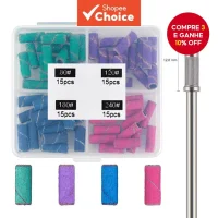 60 Pçs Mini Bandas De Lixa Para Broca Do Prego Versão Estendida Tecnologia Acrílico Unhas Gel Manicure Suprimentos