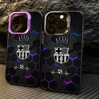 Capinha Futebol FCB Crown Team Inspirada Em Tecnologia Para iPhone 7 PLUS 8 11 XS max XR 7 pro 12 13 14 15 16 capa