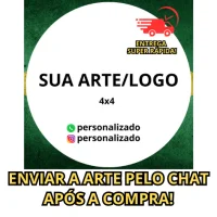 ADESIVO PERSONALIZADO 4x4 CM | RECORTE ELETRÔNICO | IMPERMEÁVEL | LOGO DA SUA MARCA + BRINDE!