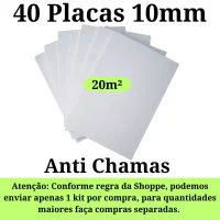 Placas de Isopor Para Forro Teto F1 1000x500x10mm (1cm ) Antichamas Isolamento Termico Acustico