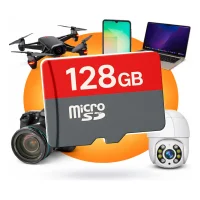 Cartao de Memoria 128Gb Micro SD ultra 100MB/s para celular e Câmera Wi-fi  Drone Celular Tablet Notebook