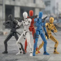 Boneco Articulado Dummy 13 Brinquedo Infantil Figura Criativo de Manipular e Montar Acessórios