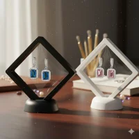 Expositor 3D De Joias E Miniaturas Moldura Quadrada Flutuante 7cm 9cm 11cm Ideal Para Moedas Relógios Coleções