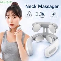 Massageador De Pescoço GUOGUI , 6 Modos , 16 Engrenagens Ajustáveis , Dispositivo De Relaxamento , Tecnologia De Pulso ,